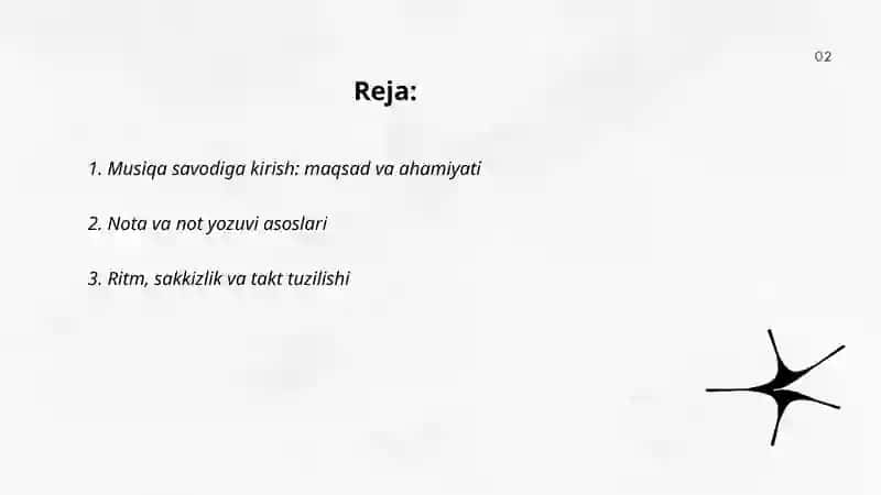 Musiqa savodiga sayohat 2