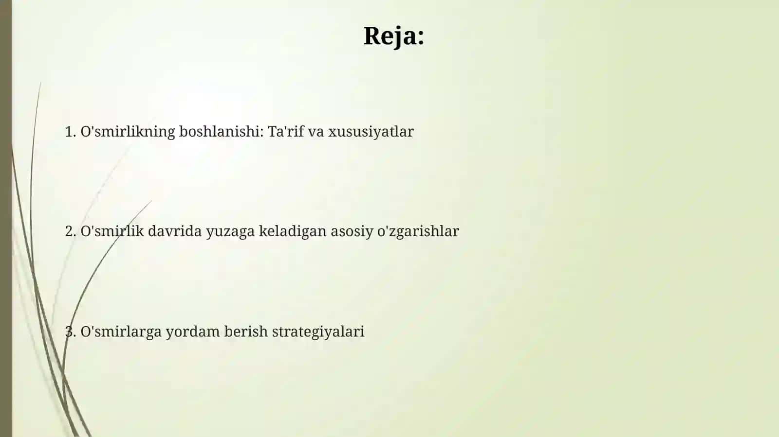 Ilk oʻspirinlik davri 2