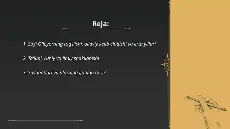 Soʻfi Olloyorning hayoti va ijodidan namunalari 2