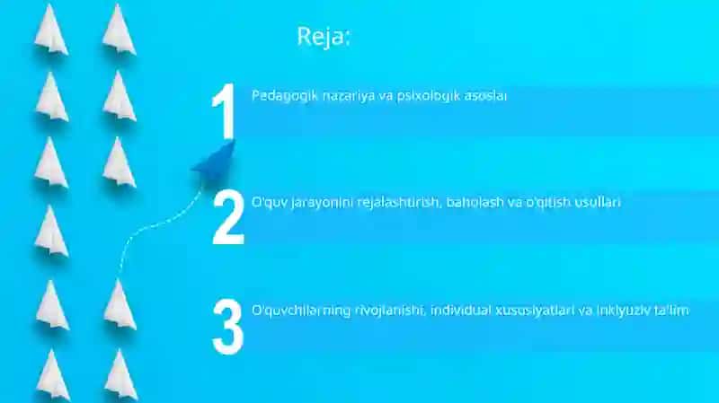 Pedagogik nazariya va psixologik asoslar 2