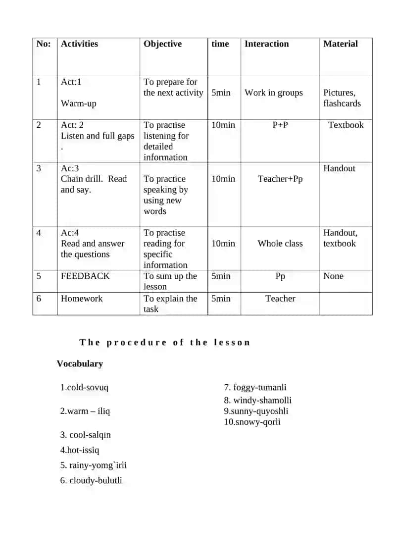 Profession English Lesson 2