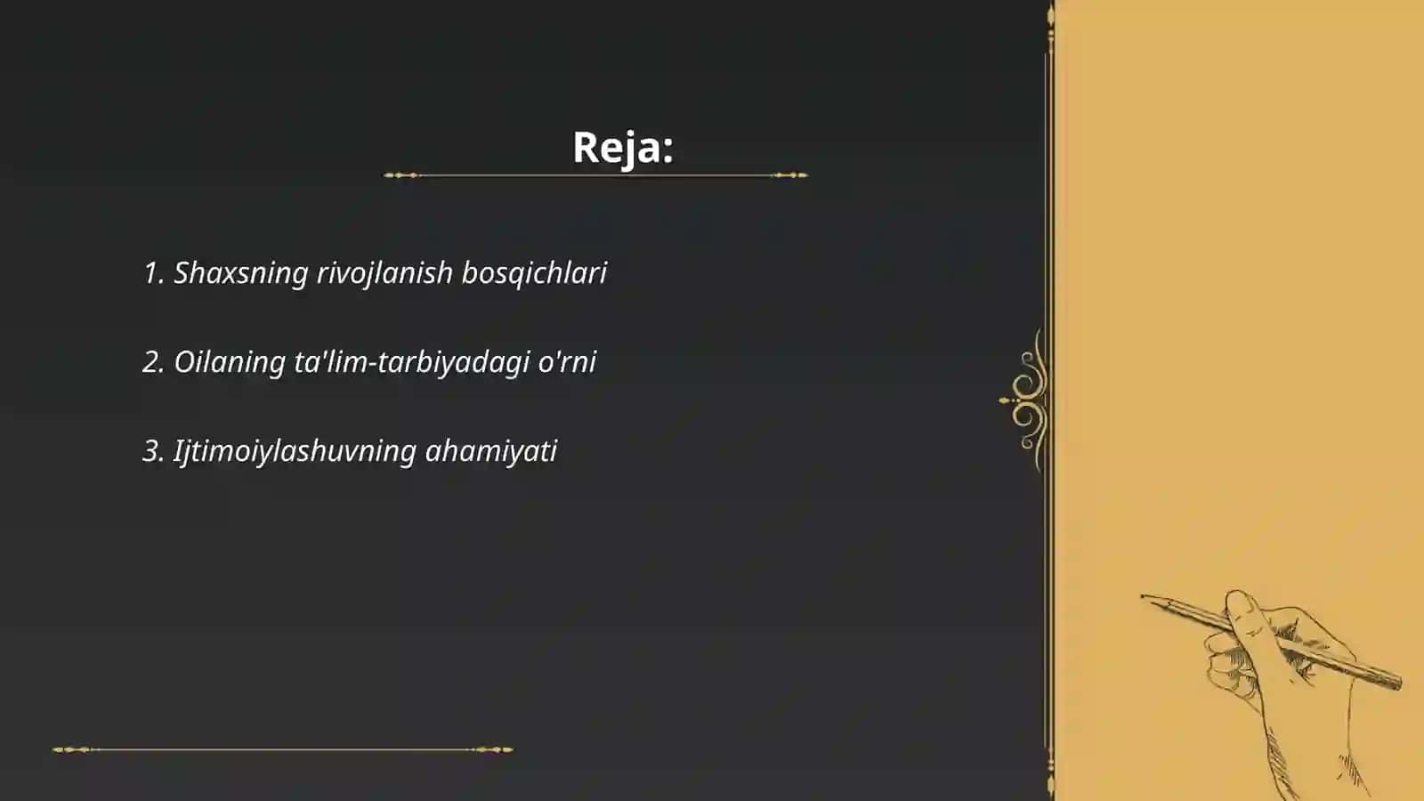 Shaxsning rivojlanishi tarbiyasi ijtimoilashuvi 2