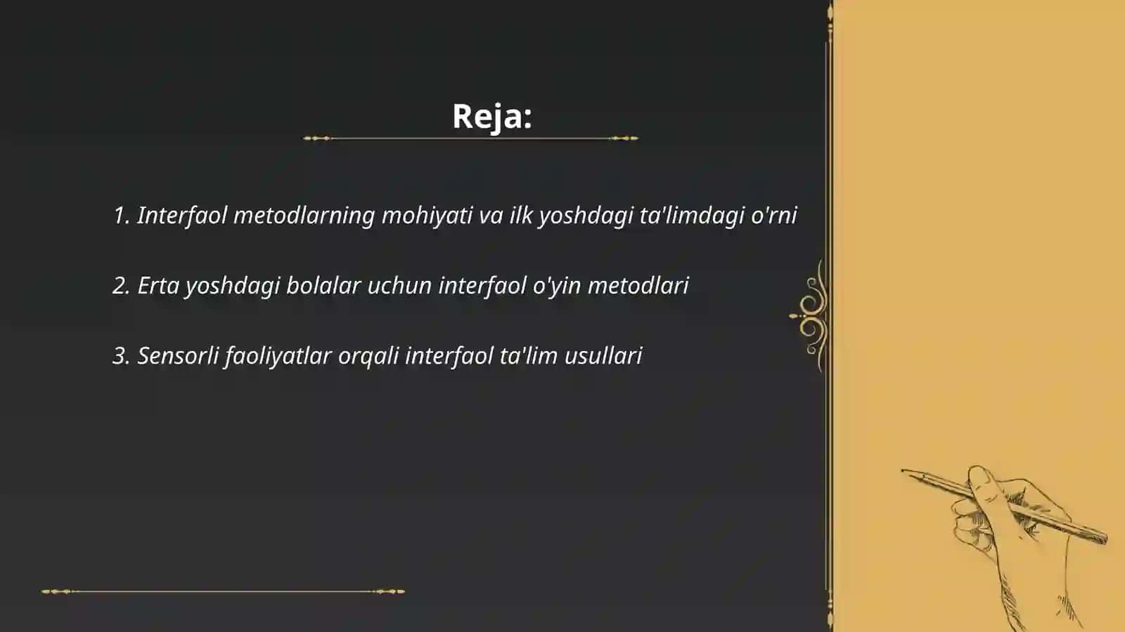 Interfaol metodlarning mohiyati va ilk yoshdagi ta'limdagi o'rni 2