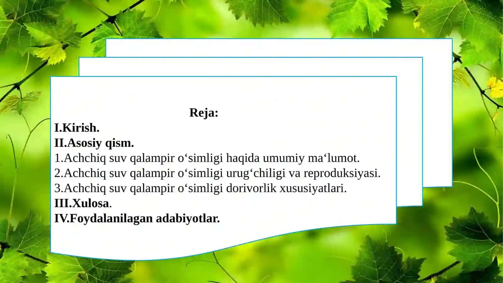Achchiq suv qalampiri, ( Горец неречный, Водяной нерец ) – Persicfria hydrropiper L. oʻsimligining urugʻchiligi. 2