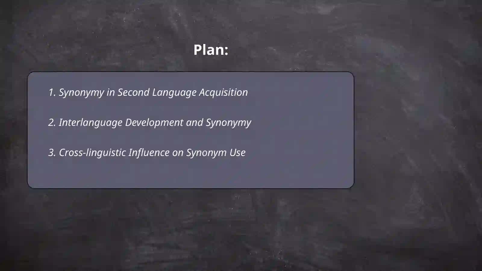 Inter level synonymy and interlanguage correspondence 2