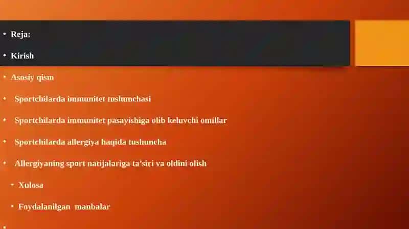 SPORTCHILARDA IMMUNITET TUSHUNCHASI 2