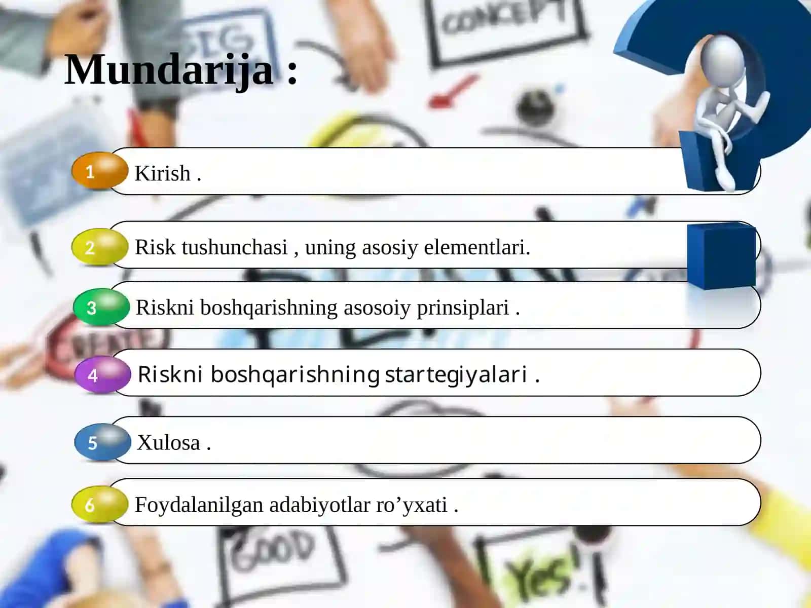RISK VA QAYTIMNING MOHIYATI VA HISOBLANISHI 2