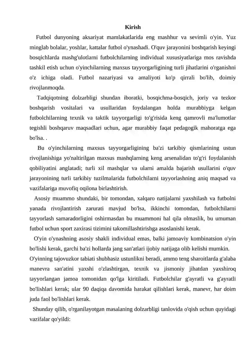 Futbol o’yinida xaraklanish texnikasini o’rgatish 2
