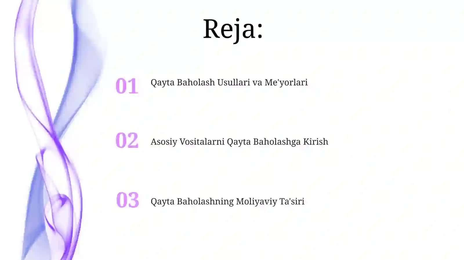 Assosiy vositalarni qayta baholash 2
