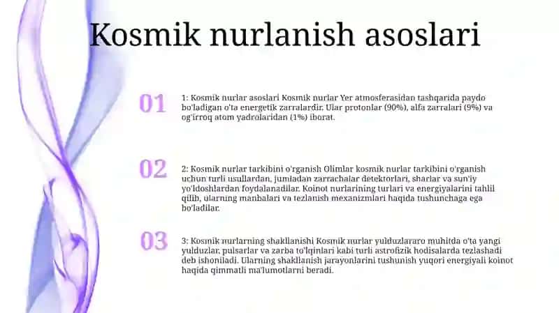 Kosmik Nurlar Tarkibini OʻRganish 2