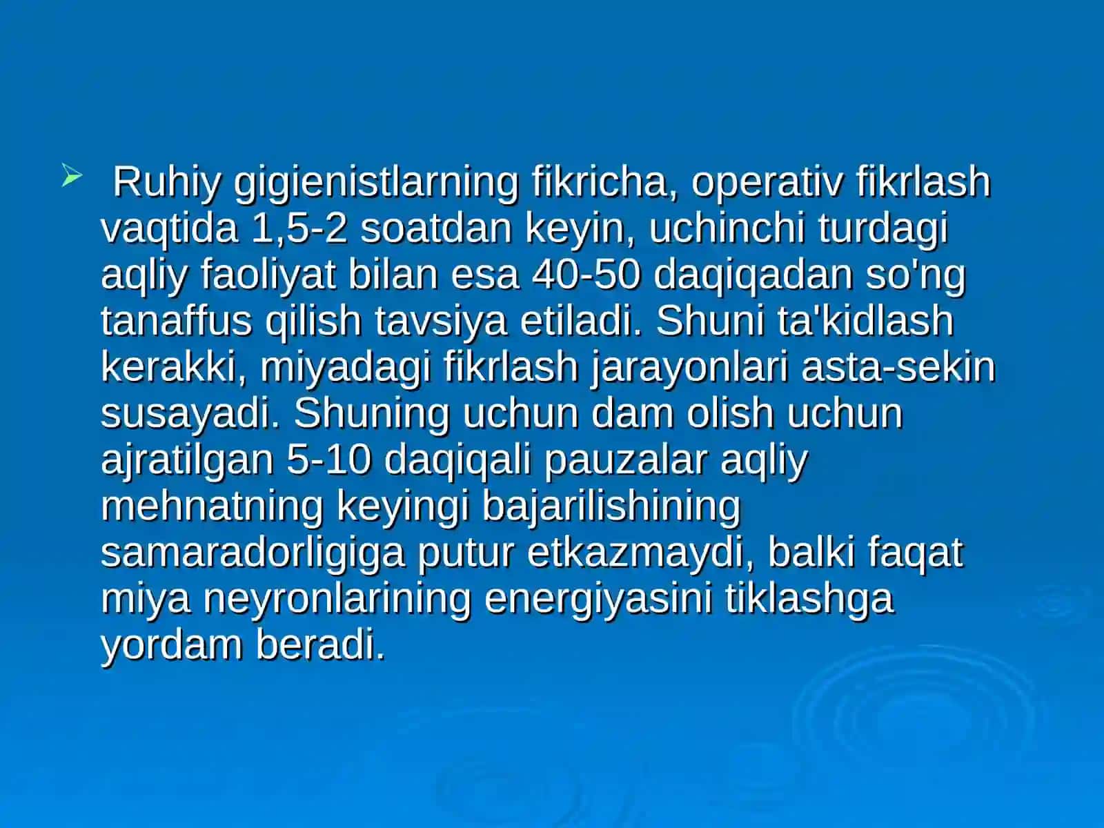 Ruhiy-fiziologik omillar 2
