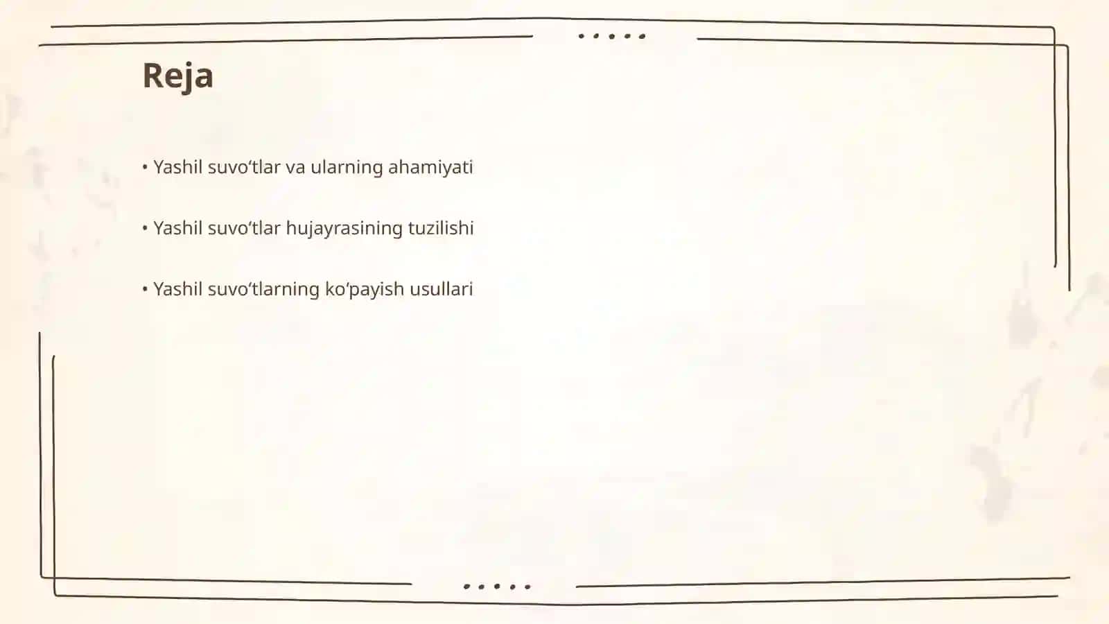Yashil suvoʻtlariga umumiy taʼrif, hujayrasining tuzilishi va koʻpayish usullari 2