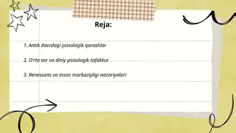 Psixologiya fanining taraqqiyot bosqichlari 2