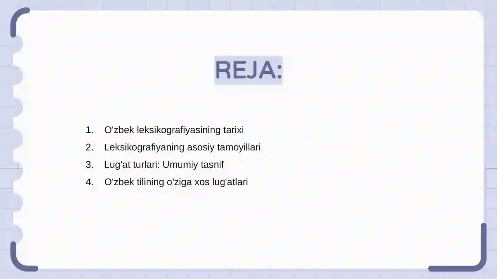 O'zbek leksikografiyasi, lug'at turlari va uning o'ziga xosligi 2