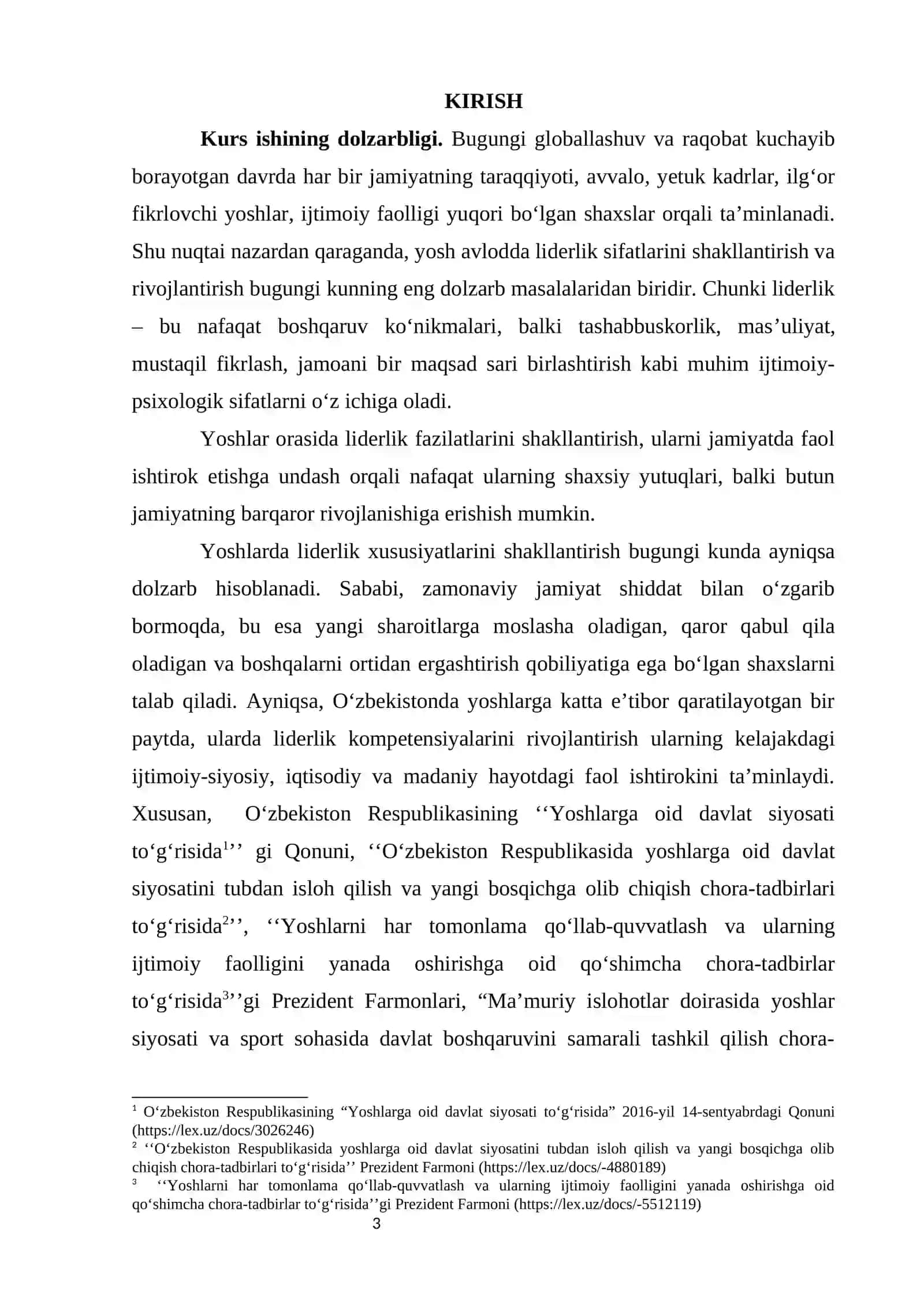 YOSHLARDA LIDERLIK XUSUSIYATINI SHAKLLANTIRISHNING NAZARIY ASOSLARI 2