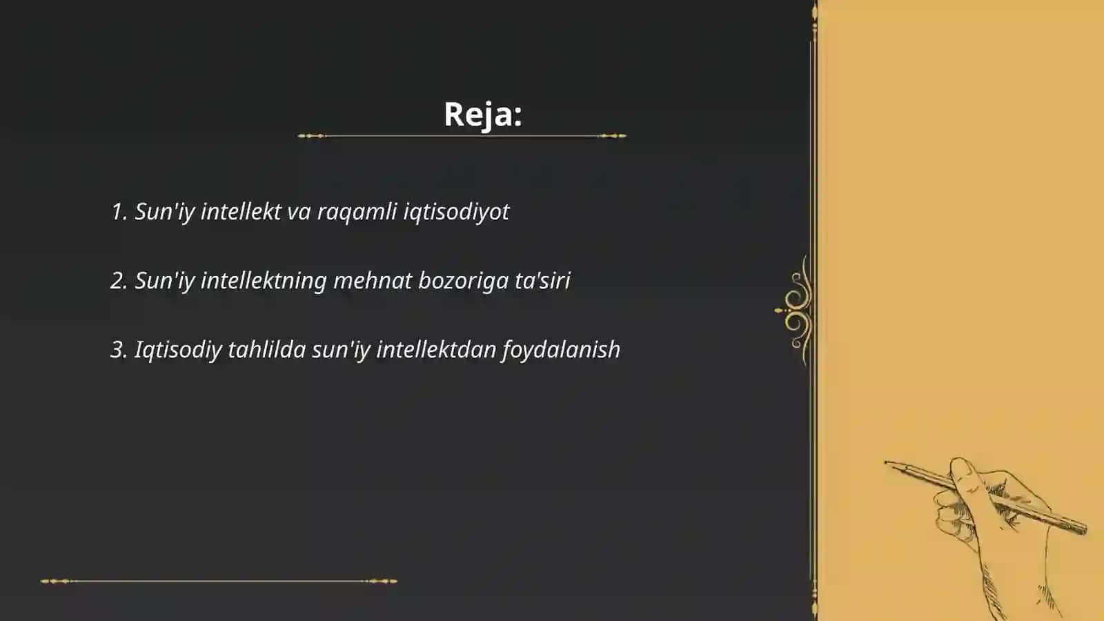 Sun'iy intellektning roli iqtisodiyotda 2