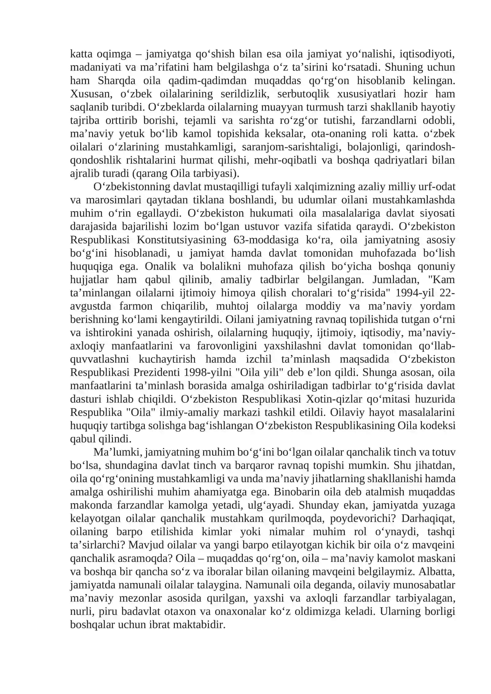 PROFESSIONAL YETUK AKMESHAXS RIVOJIDA OILA INSTITUTI VA FAOLLIKNING OʻRNI 2
