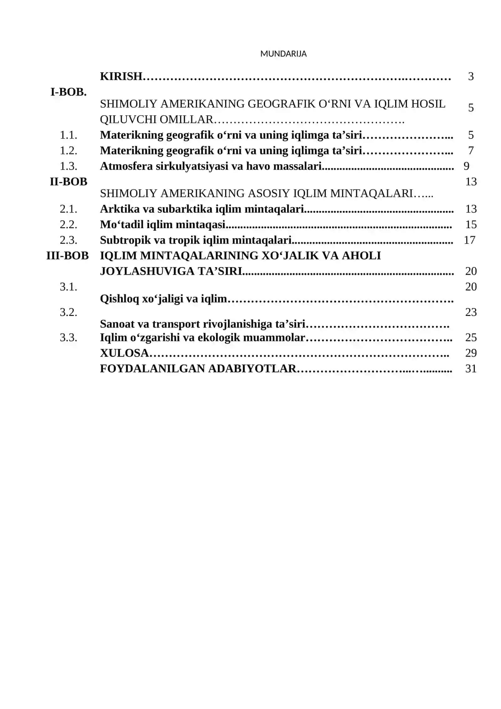 Shimoliy Amerika iqlim mintaqalari 2