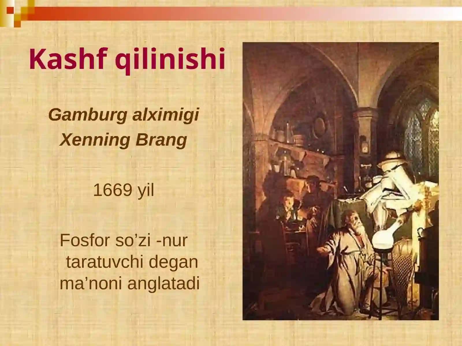 8-sinf Kimyo fanidan Fosfor va uning birikmalari mavzusida dars taqdimoti 2