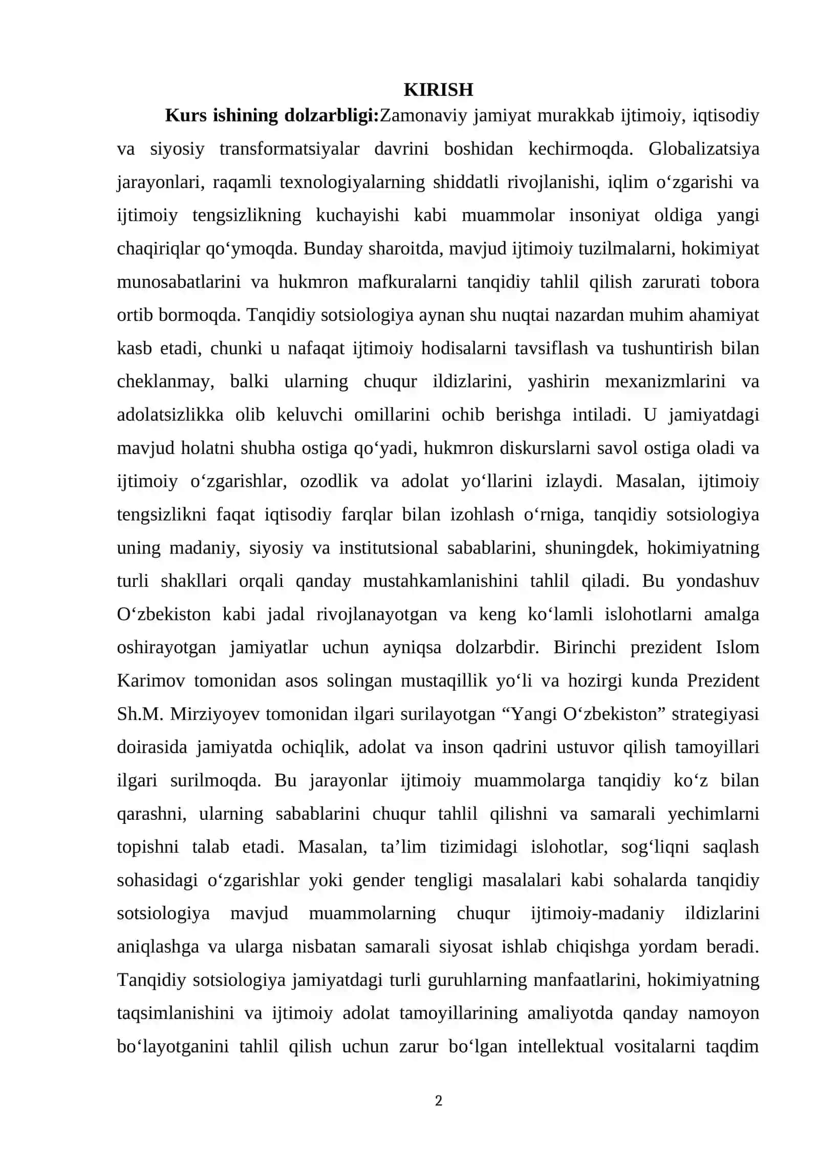 Tanqidiy sotsiologiya va uning asosiy tamoyillari 2