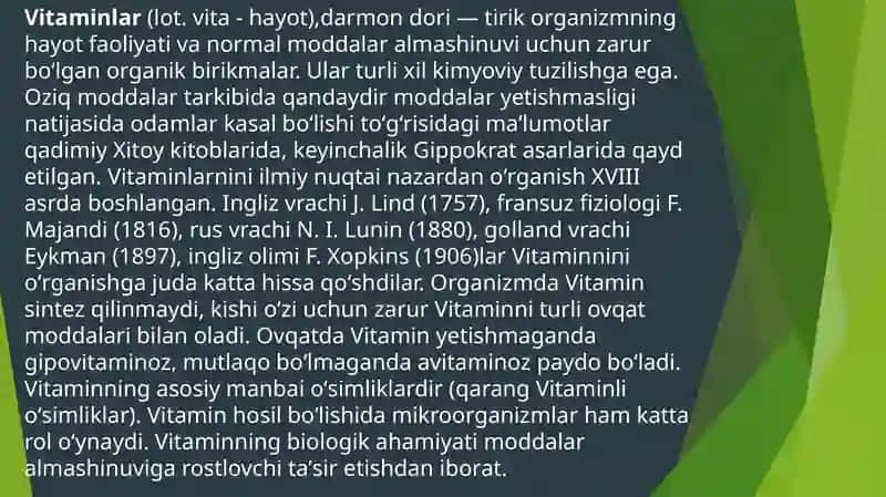 Yog'da eruvchan vitaminlar 2