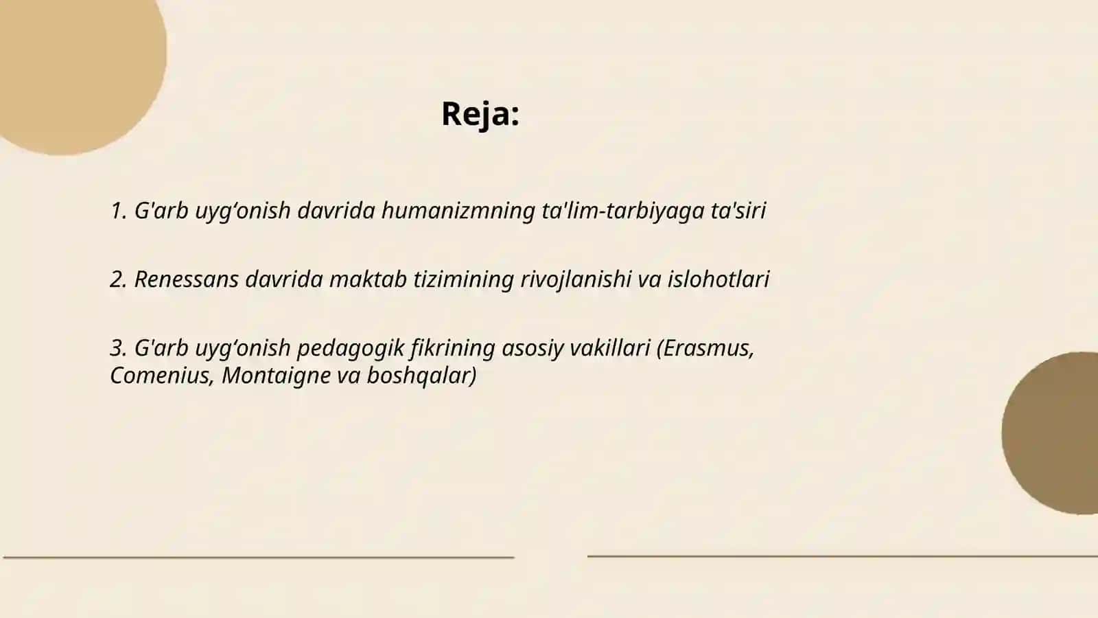 G'arb uygʻonish davrida ta'lim-tarbiya va pedagogik fikrlar taraqqiyoti 2