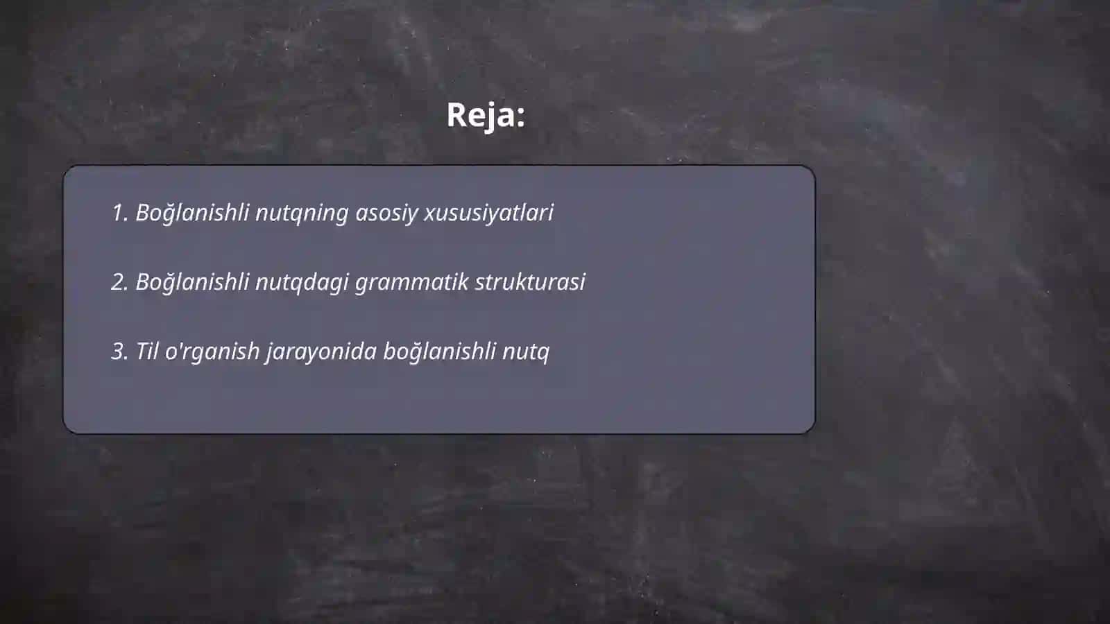Boğlanishli nutq va uni ostirish vazifalari 2