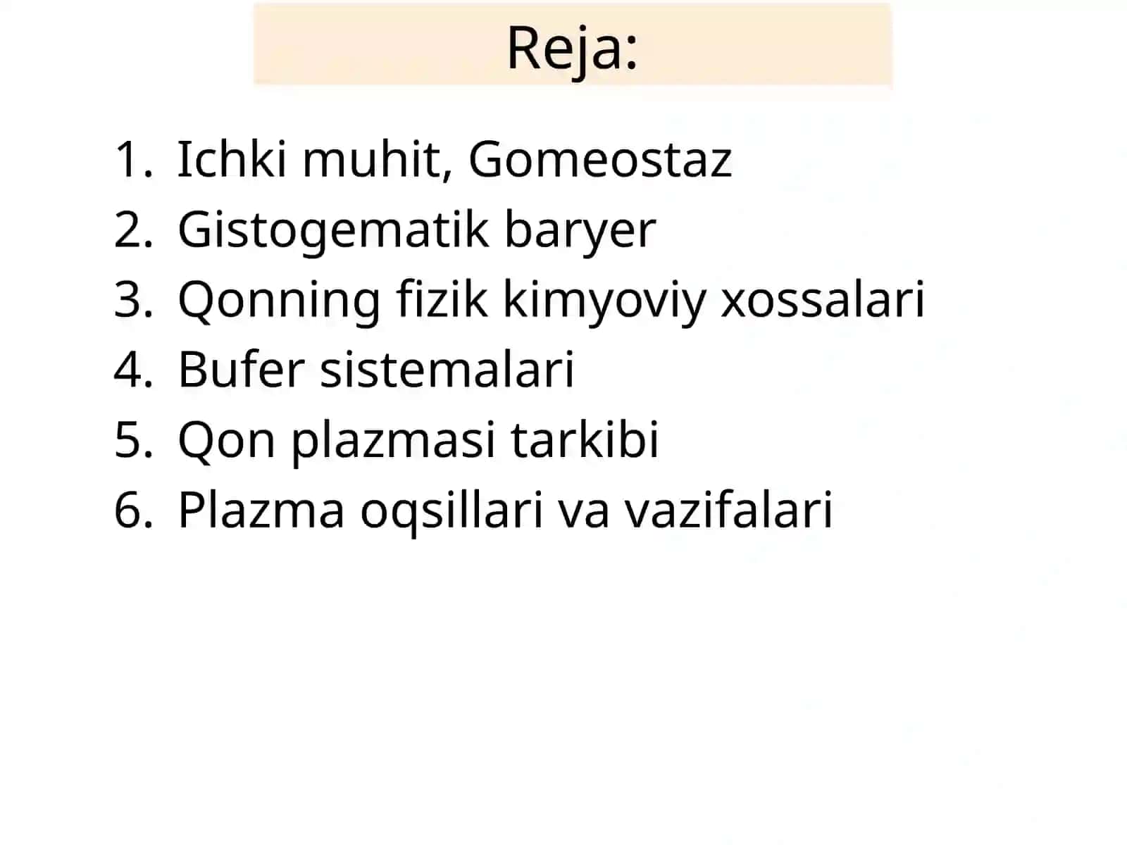 Ichki muhit,Qon sistemasiga kirish 2