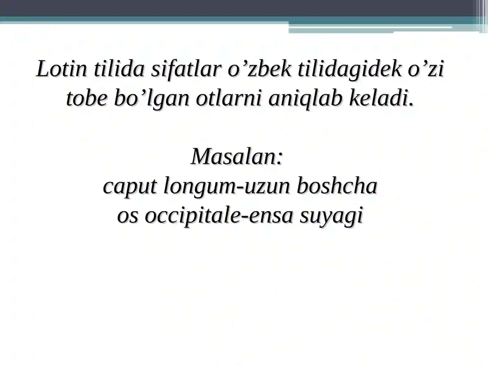Sifat so’z turkumiva uning grammatik kategoriyalari 2