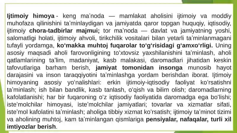Oʻzbekiston respublikasidagi ijtimoiy oʻzgarishlar 2