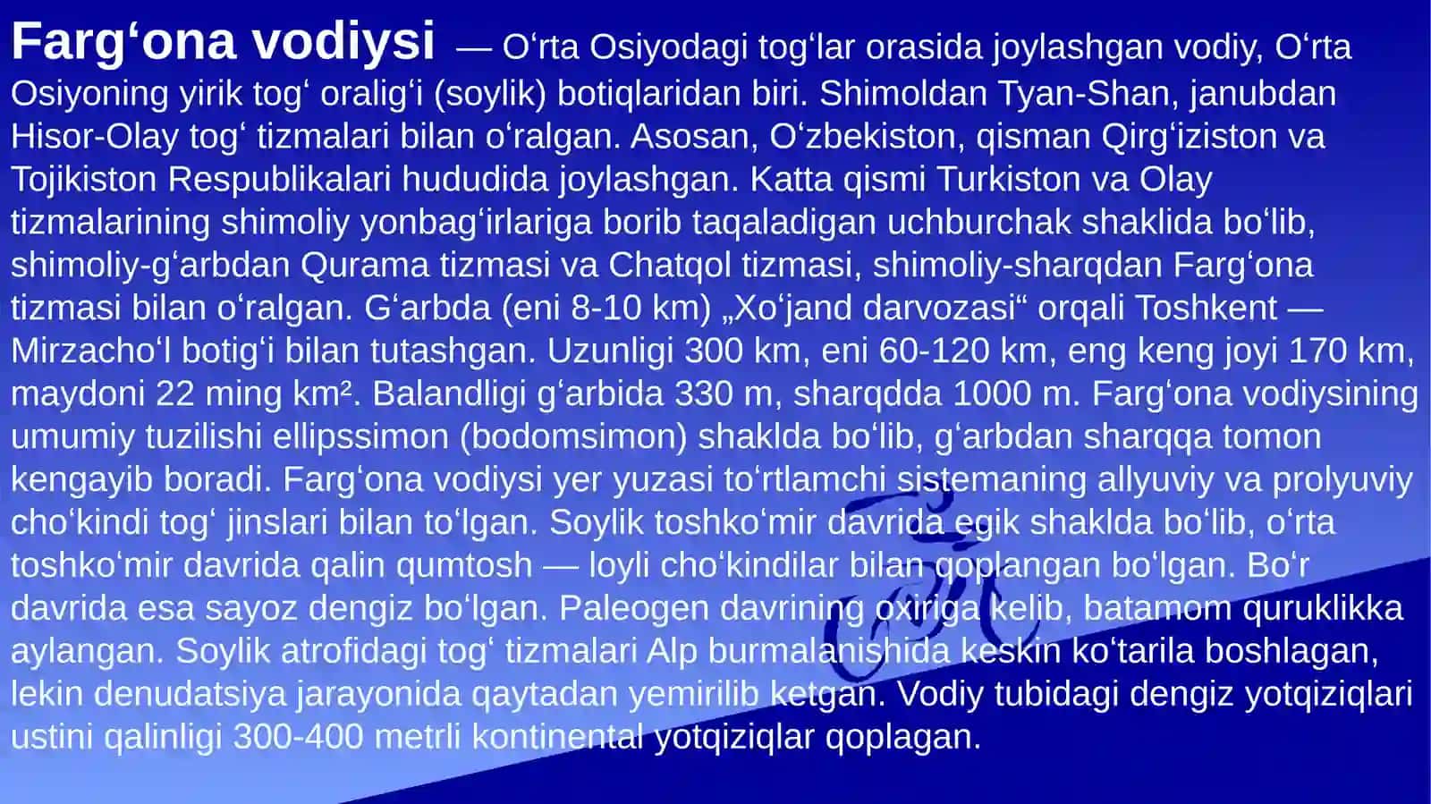 FARG`ONA VODIYSI SHAHARLARI 2