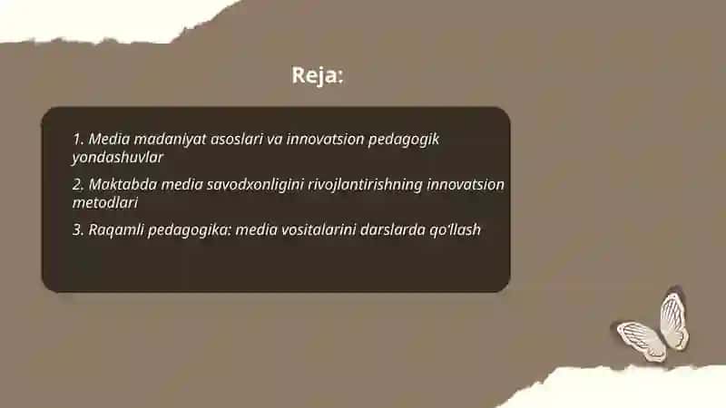 Media madaniyat va innovatsion pedagogika 2