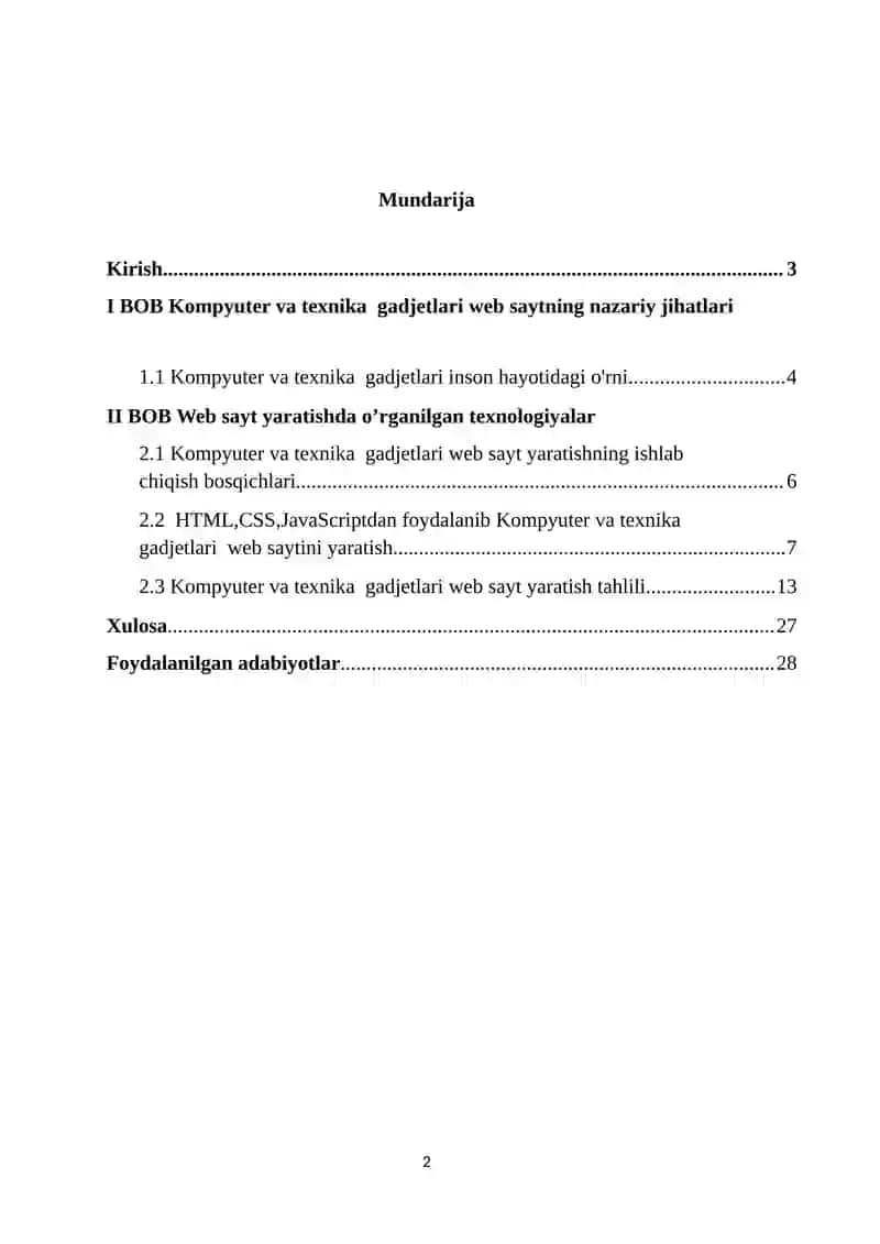 Kompyuter va texnika  gadjetlari web sayt 2