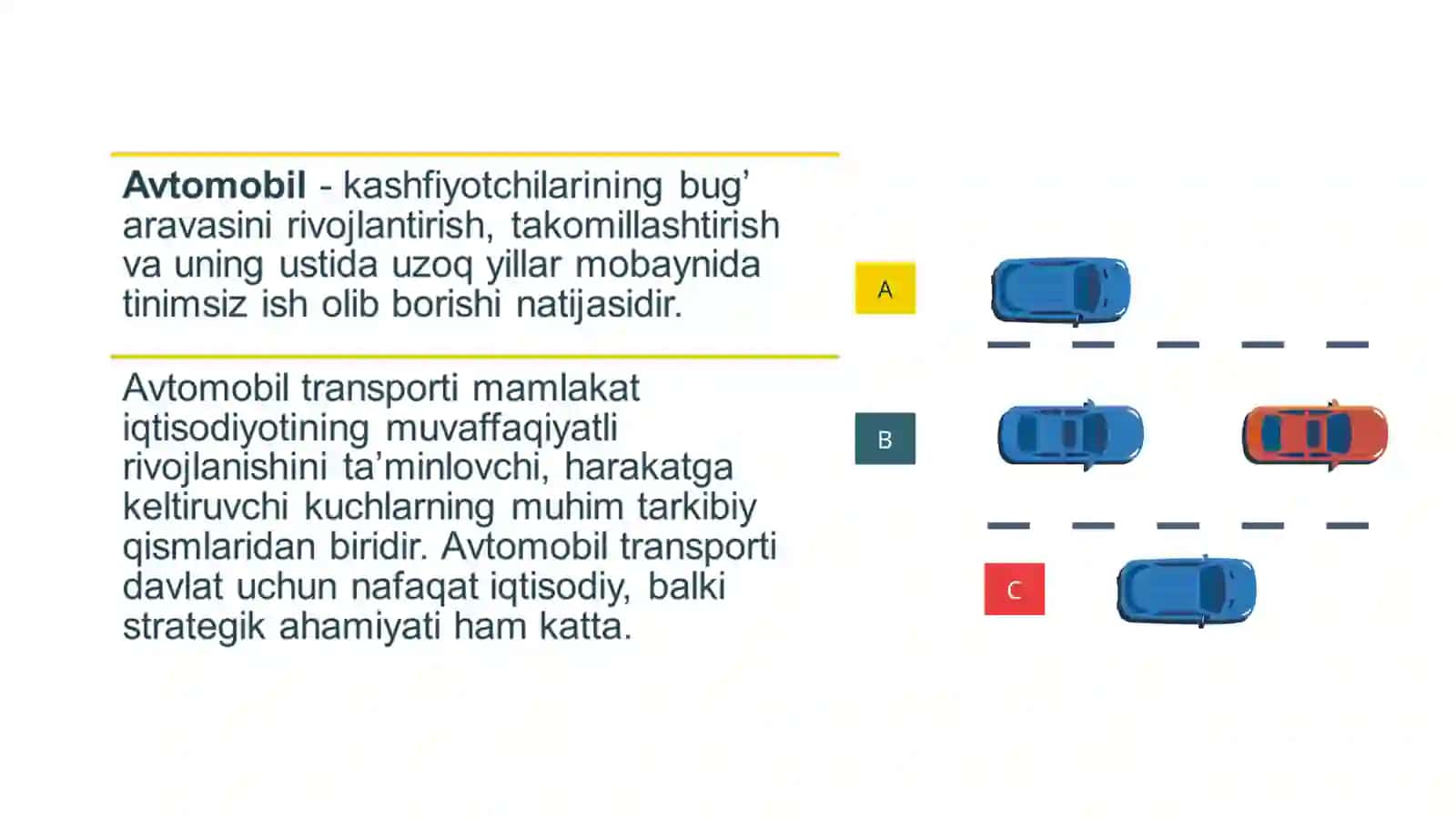 Avtomobil transporti va uning Tasniflanishi 2