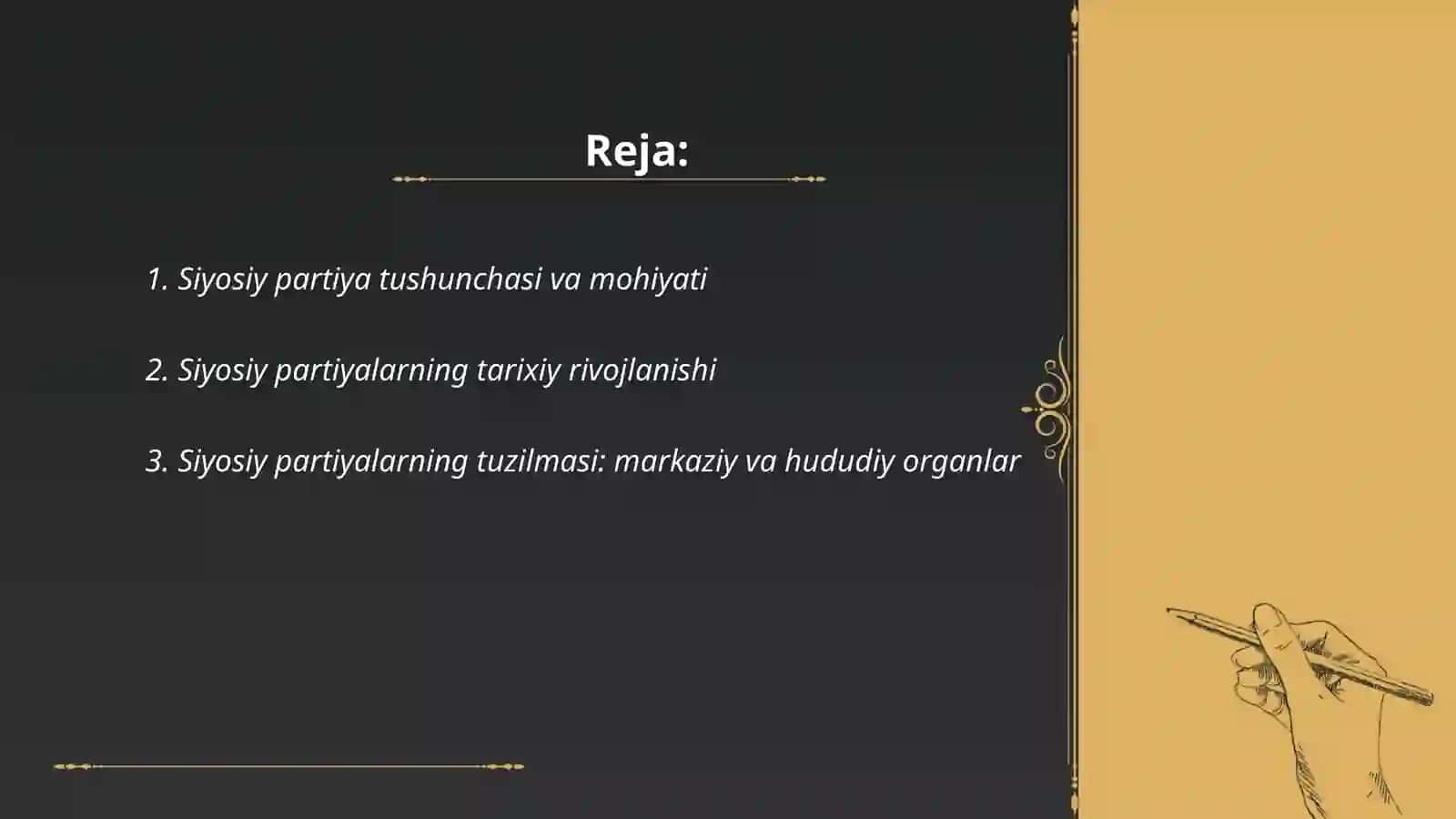 Siyosiy partiyalar: tuzilmasi, funksiyalari va turlari 2