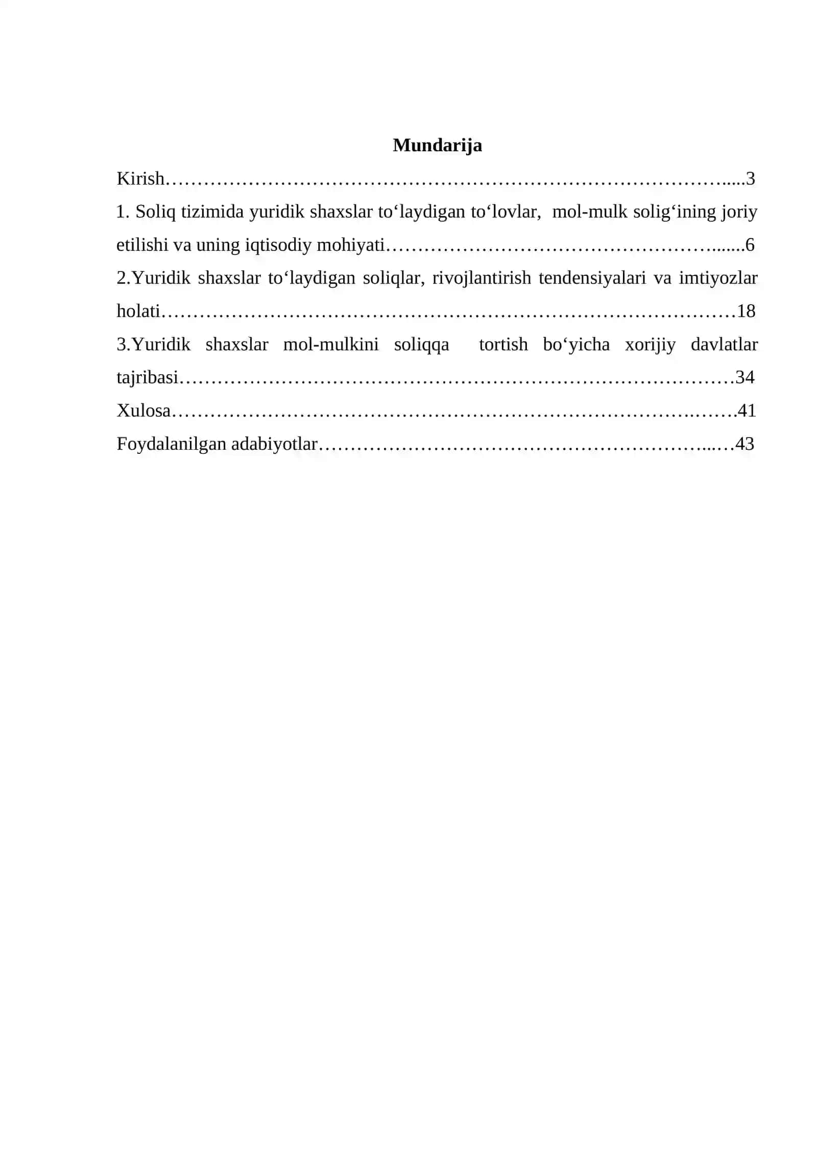 MАVZU: YURIDIK SHАXSLАR TO‘LАYDIGАN SOLIQLАR, YIG‘IMLАR VА IMTIYOZLАR 2