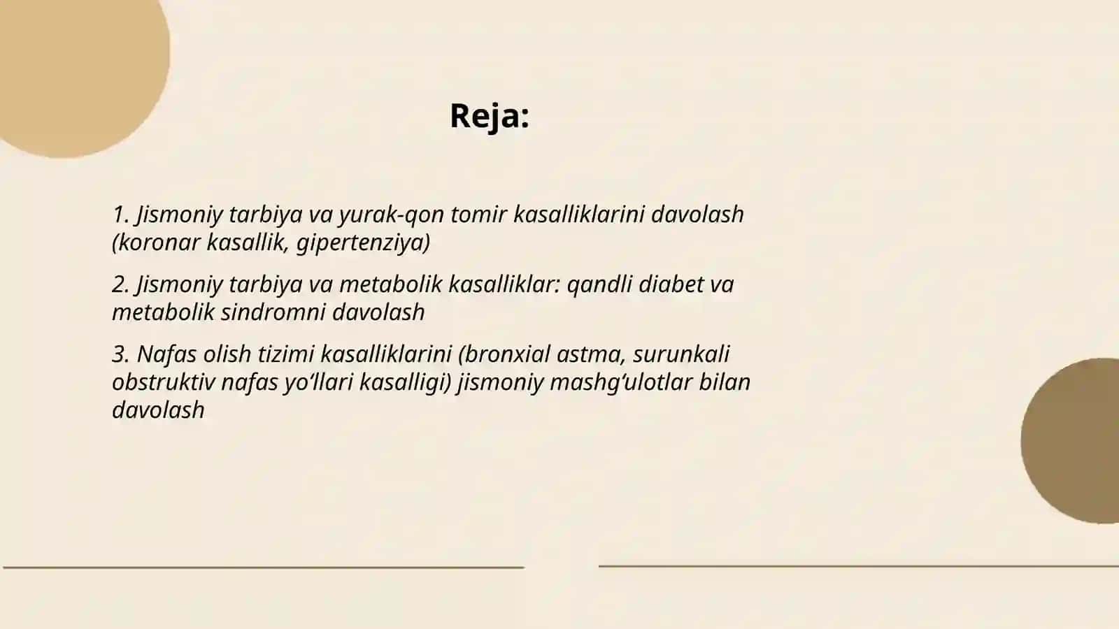 Jismoniy tarbiya mashg'ulotlari kasalliklarning davolashni asosiy omili sifatida 2
