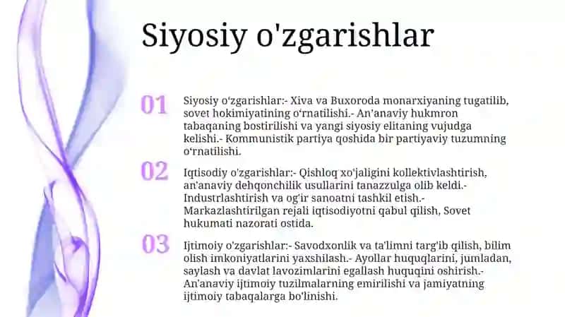 Xiva Xonligi Va Buxoro Amirligida Siyosiy, Iqtisodiy Va Ijtimoi OʻZgarishlar, Xxsr Va Bxsrning Tashkil Topishi 2