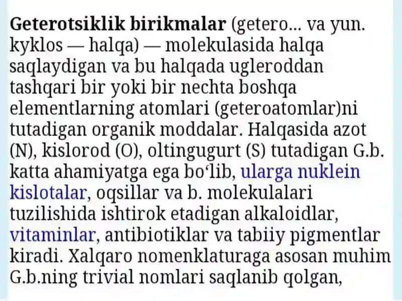 Geterotsiklik birikmalar 2