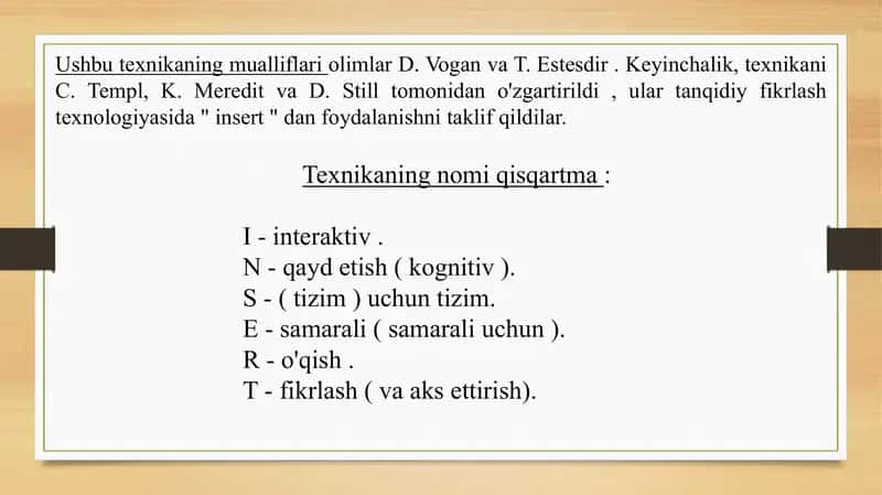Insert metodi 2