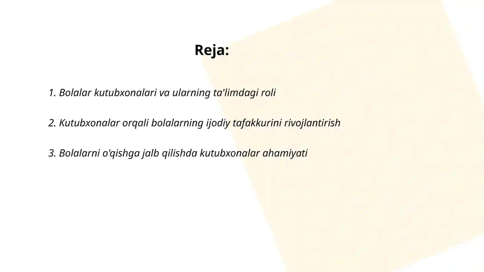 Bolalar kutubxonalari ahamiyati 2