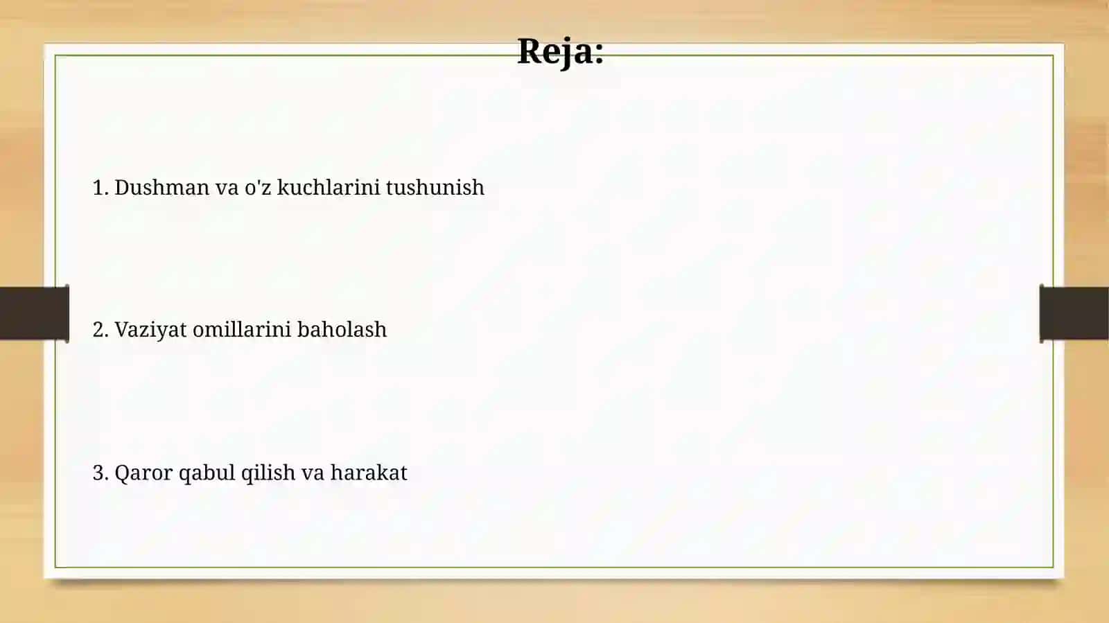 Vaziyatni baholashda razvedka komandiri nimalarga e’tibor berish kerak 2