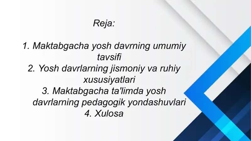 Tulyaganova Lobarning Ilk va maktab yoshidagi bolalar psixalogiyasi fanidan taqdimoti 2