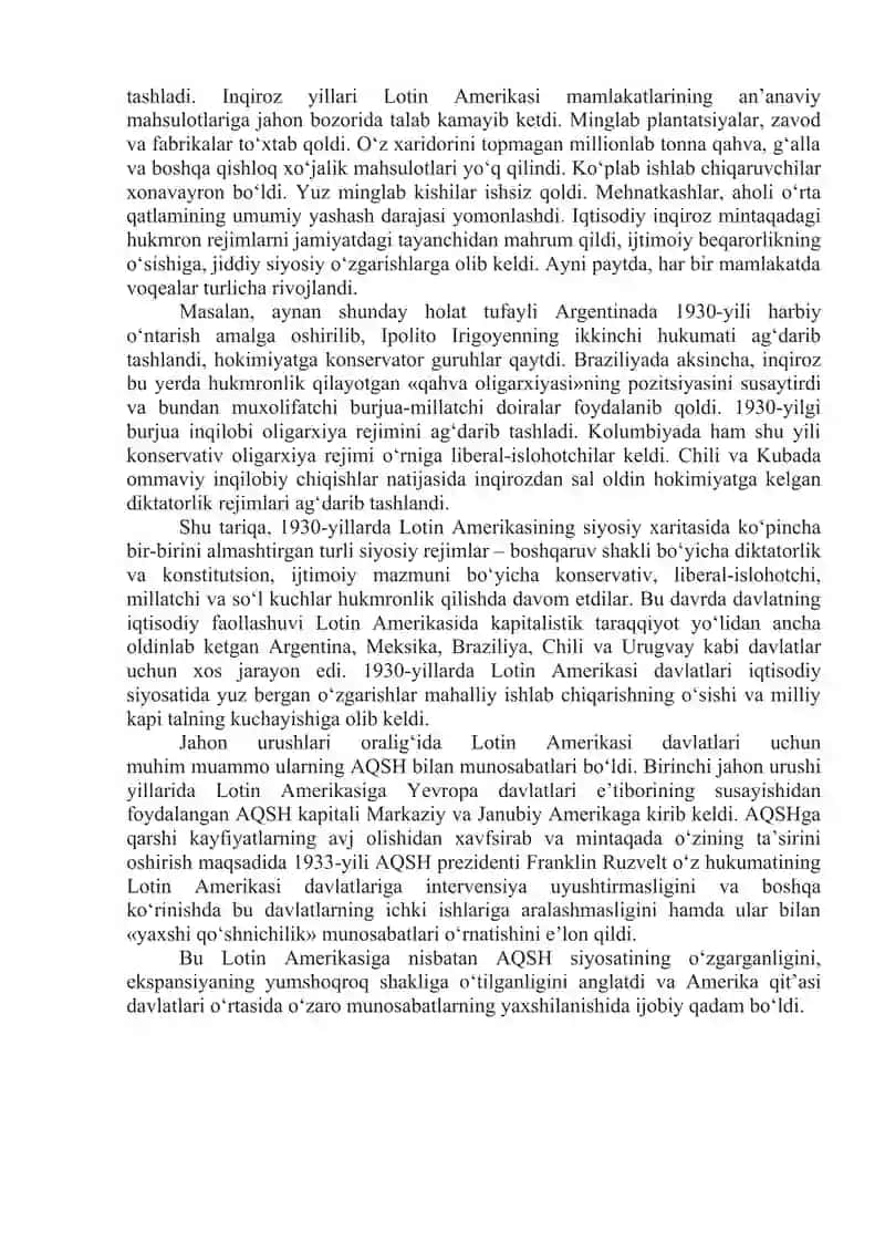 1918-1939-yillarda Lotin Amerikasi mamlakatlari 2