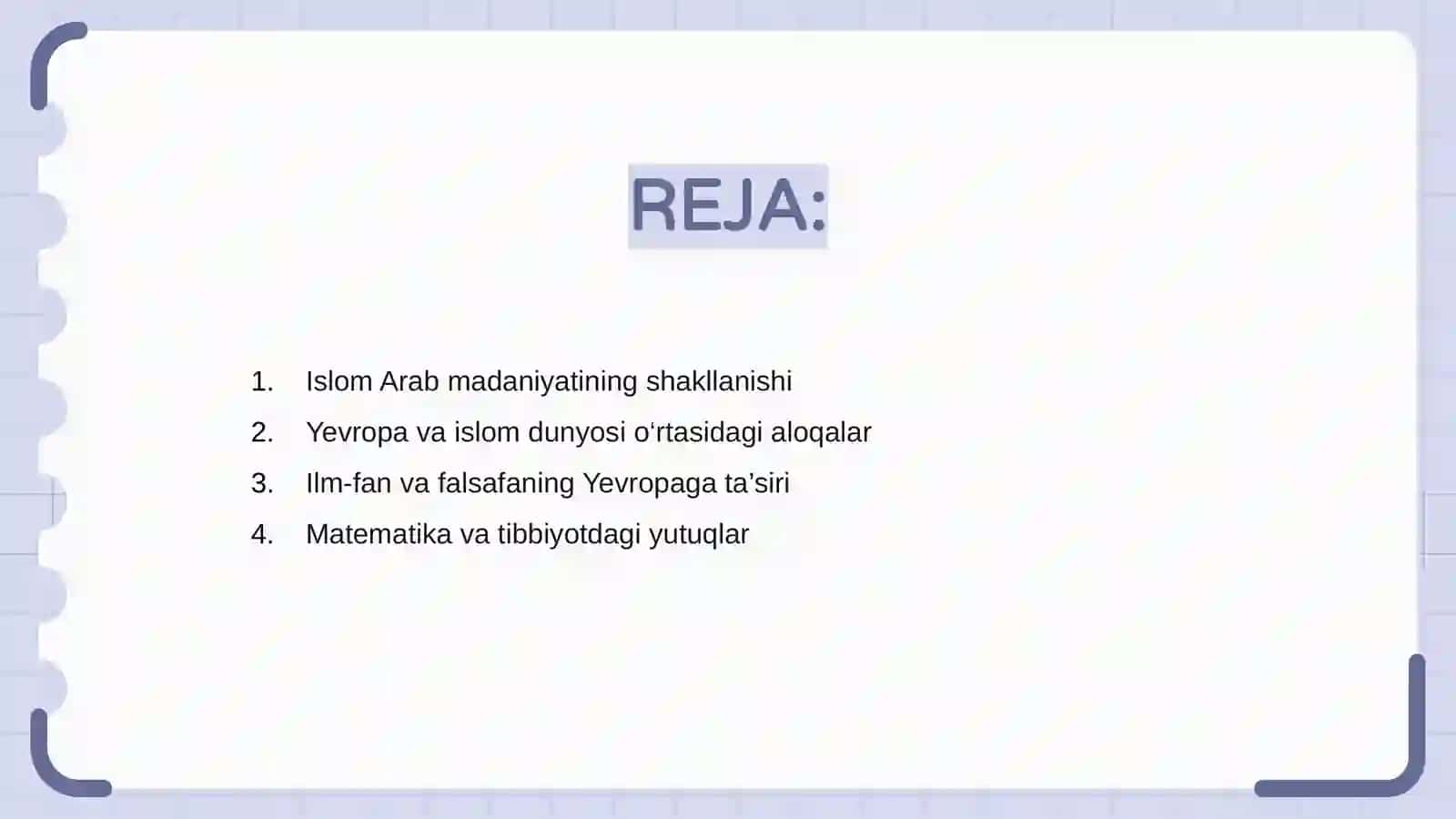 Islom Arab Madaniyatining Yevropa madaniyatiga taʼsiri 2