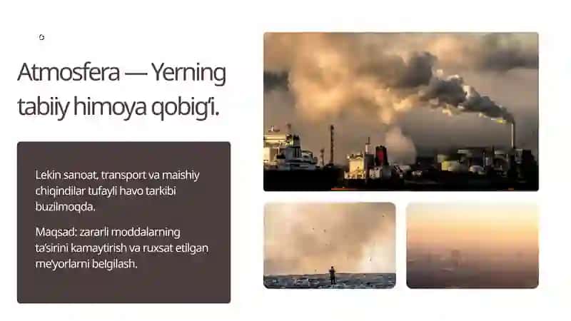 Atmosferaga zararli moddalarning tarqalishi va ruxsat etilgan tashlamalar me’yorlari 2