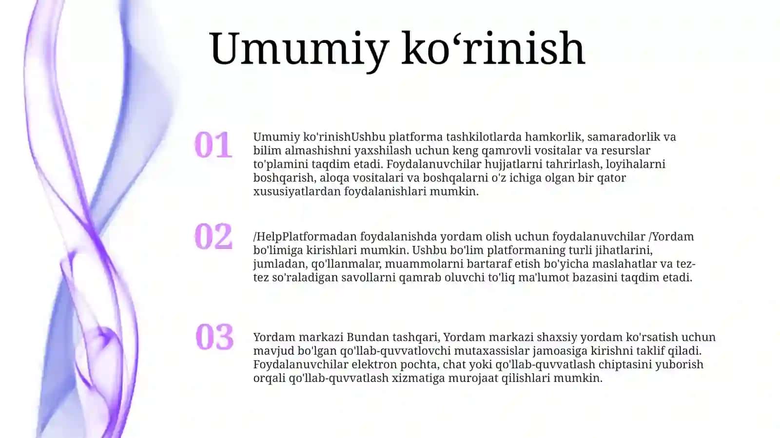 Umumiy ko'rinish 2