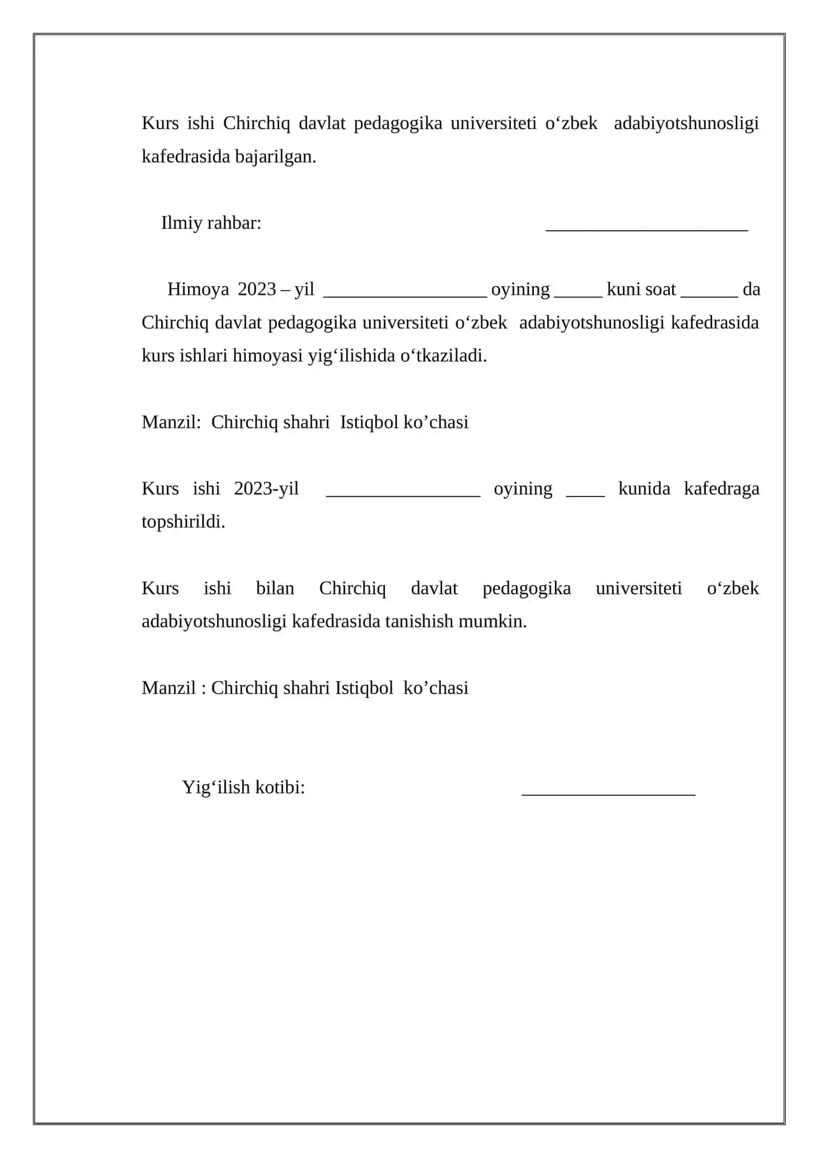 AKADEMIK LITSEYLARDA SAID AHMADNING ‘‘UFQ’’ TRILOGIYASINING SAVOL VA TOPSHIRIQLAR ASOSIDA O’RGANISH 2