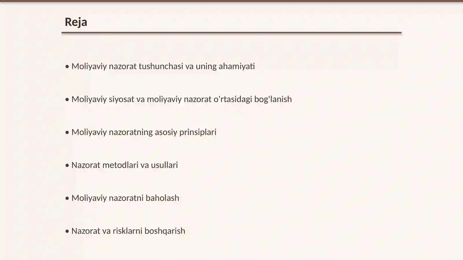 Moliyaviy nazorat – moliyaviy siyosatning majburiy elementi sifatida 2