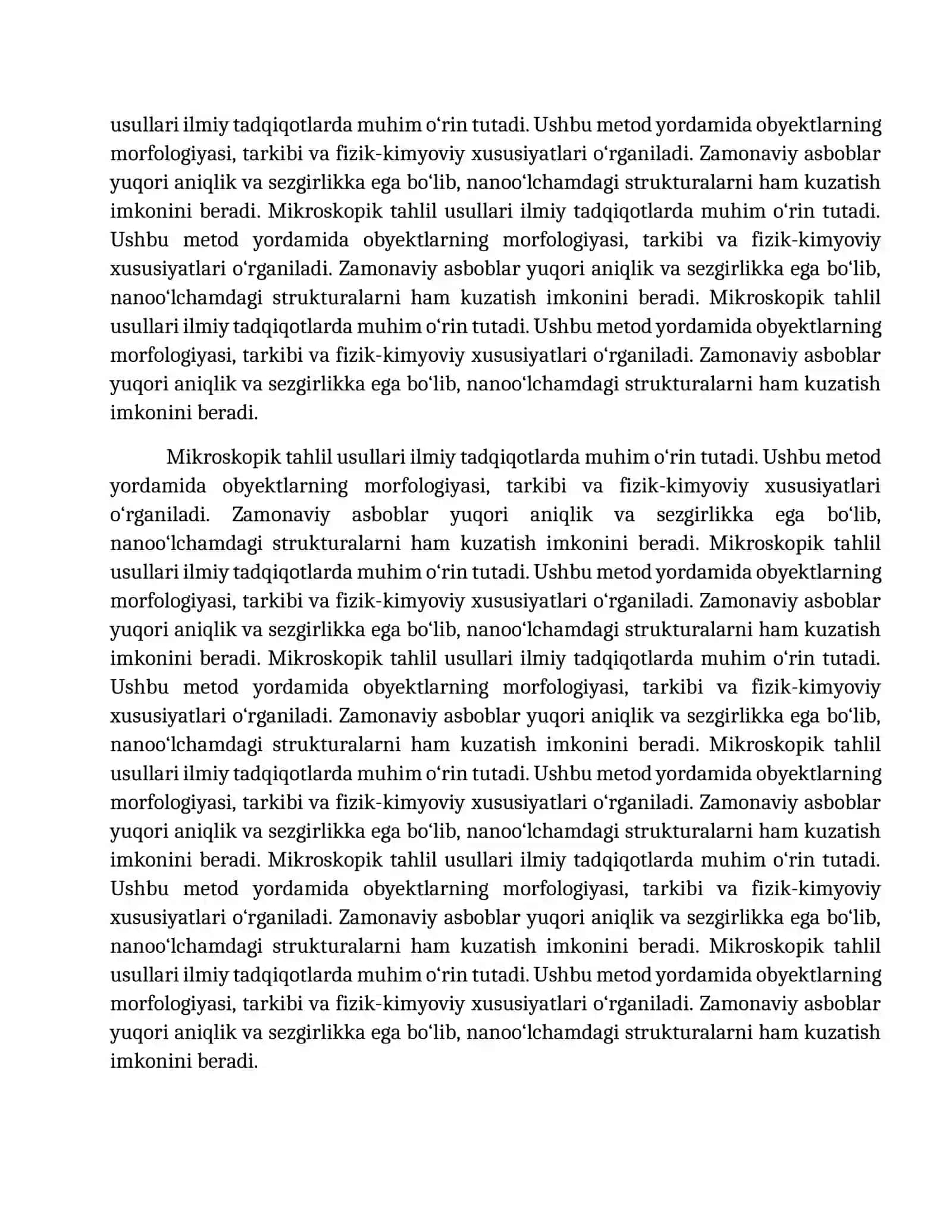 3-ma’ruza: Mikroskopiya usullari, elektron mikroskopiya, skanerlovchi elektron mikroskopiya va infraqizil mikroskopiya 2